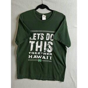 University Of Hawaii T Shirt Men's Large Lets Do This Together Hawaii Graphic